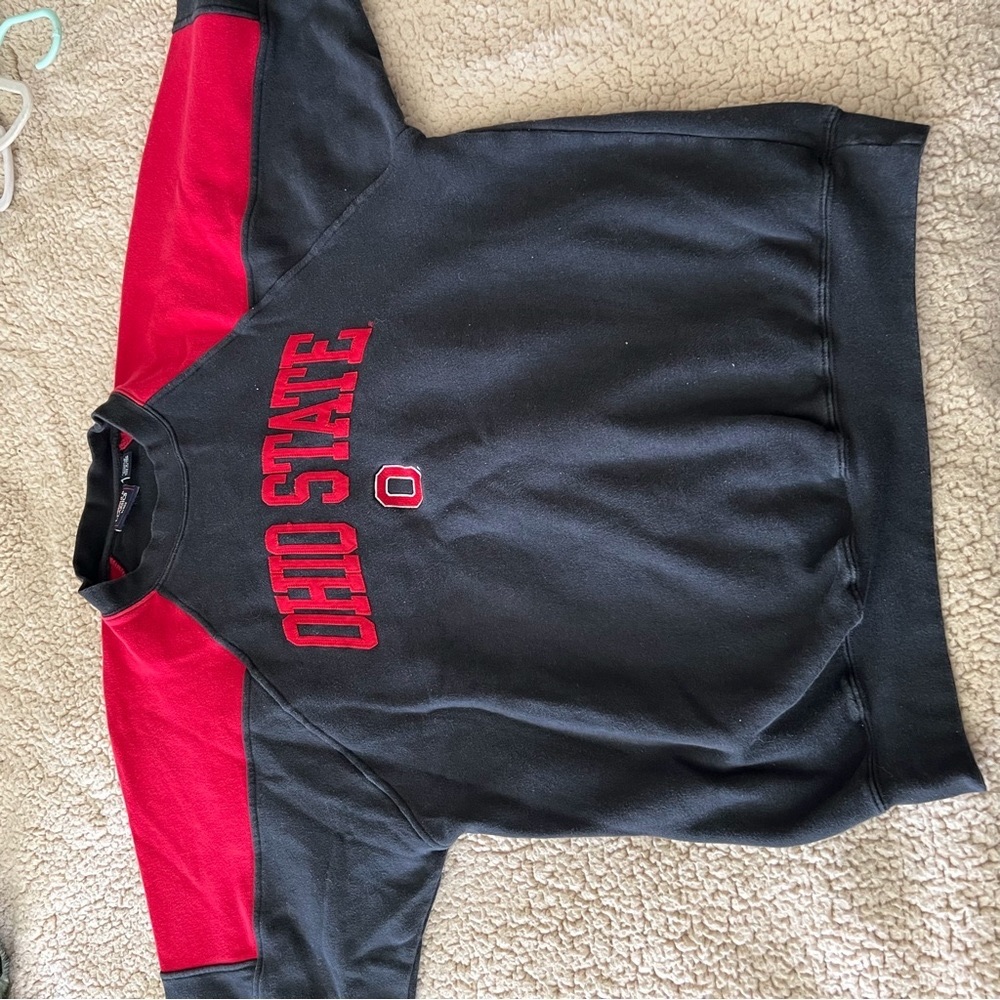 vintage varsity classic ohio state crew neck sweatshirt